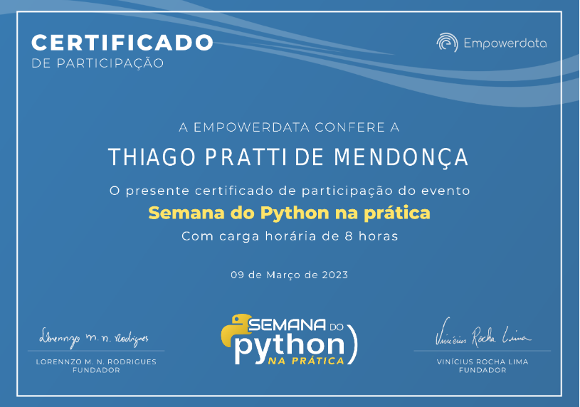 Certificado Python